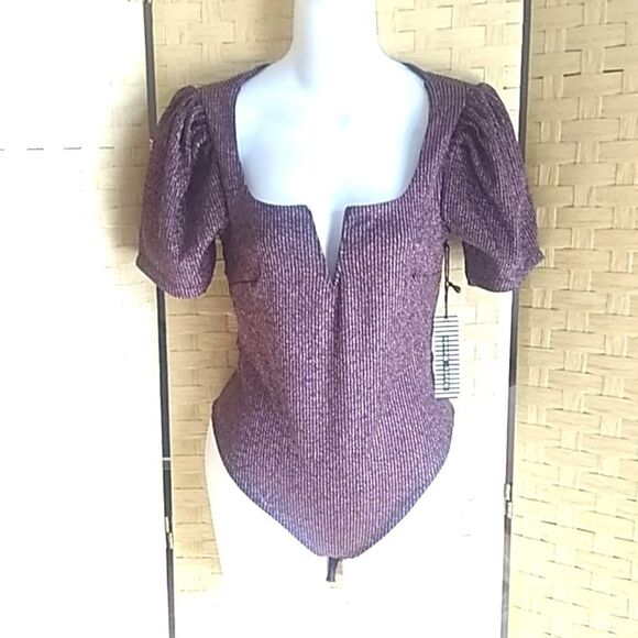 Haute Monde Tops - Womens Haute Monde Sparkly Top Size S